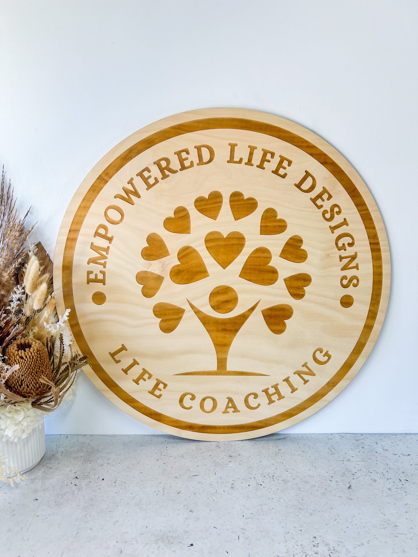 Engraved Timber Sign