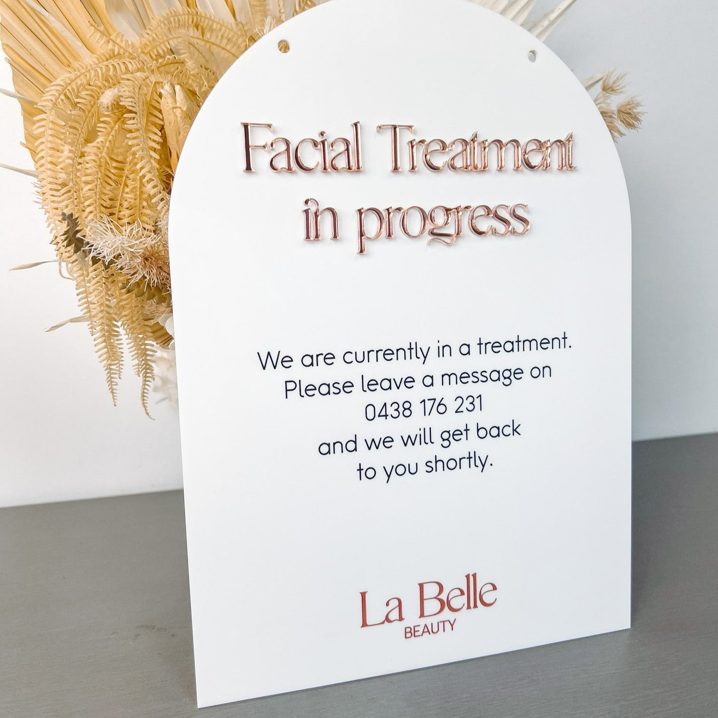 Treatment in Progress Arch Sign