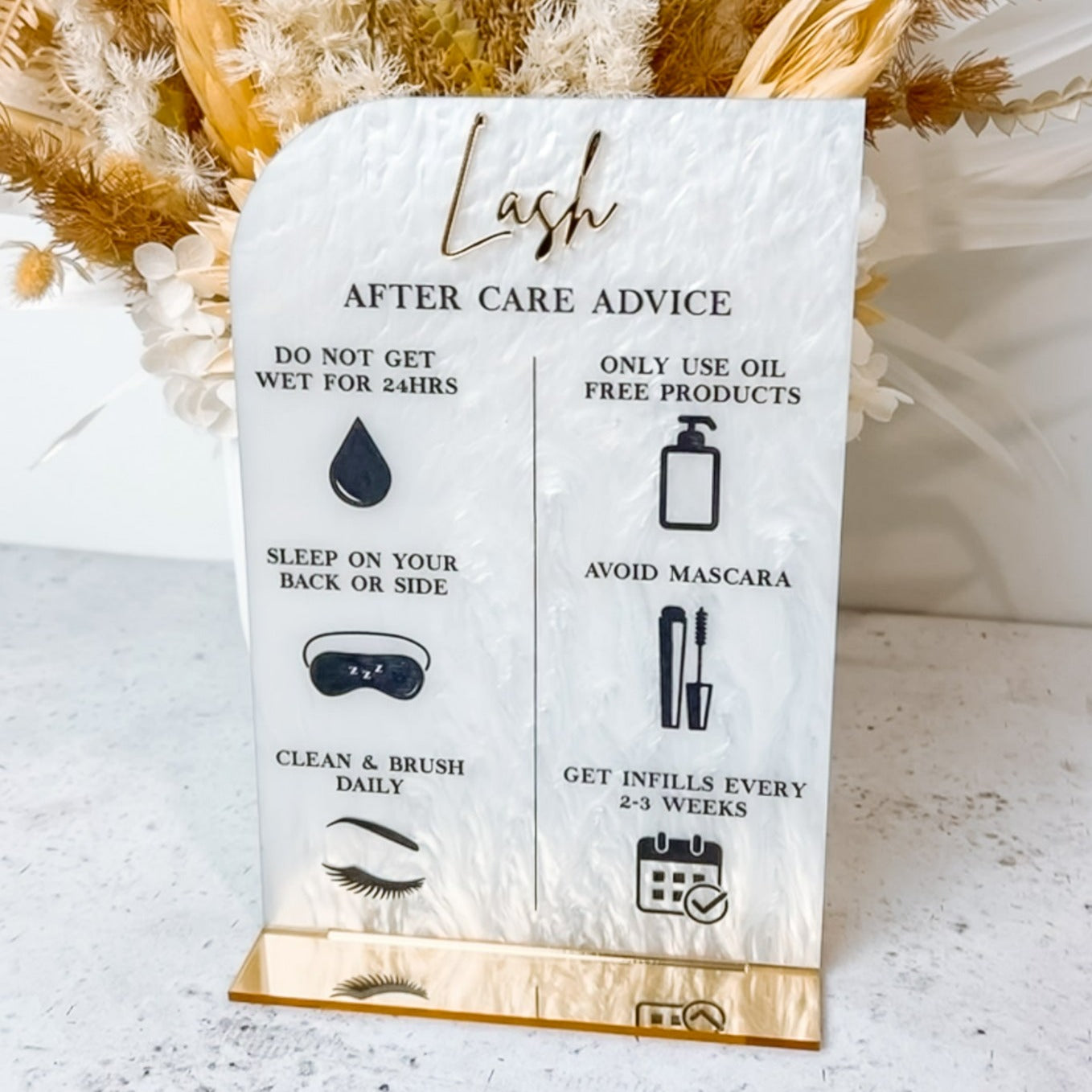 Aftercare sign