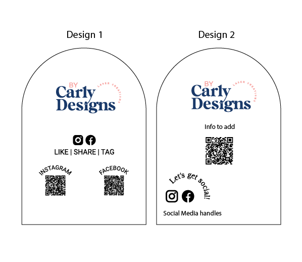 Social media/Event sign with logo