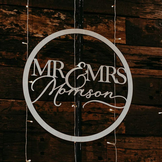 Timber Hoop Sign