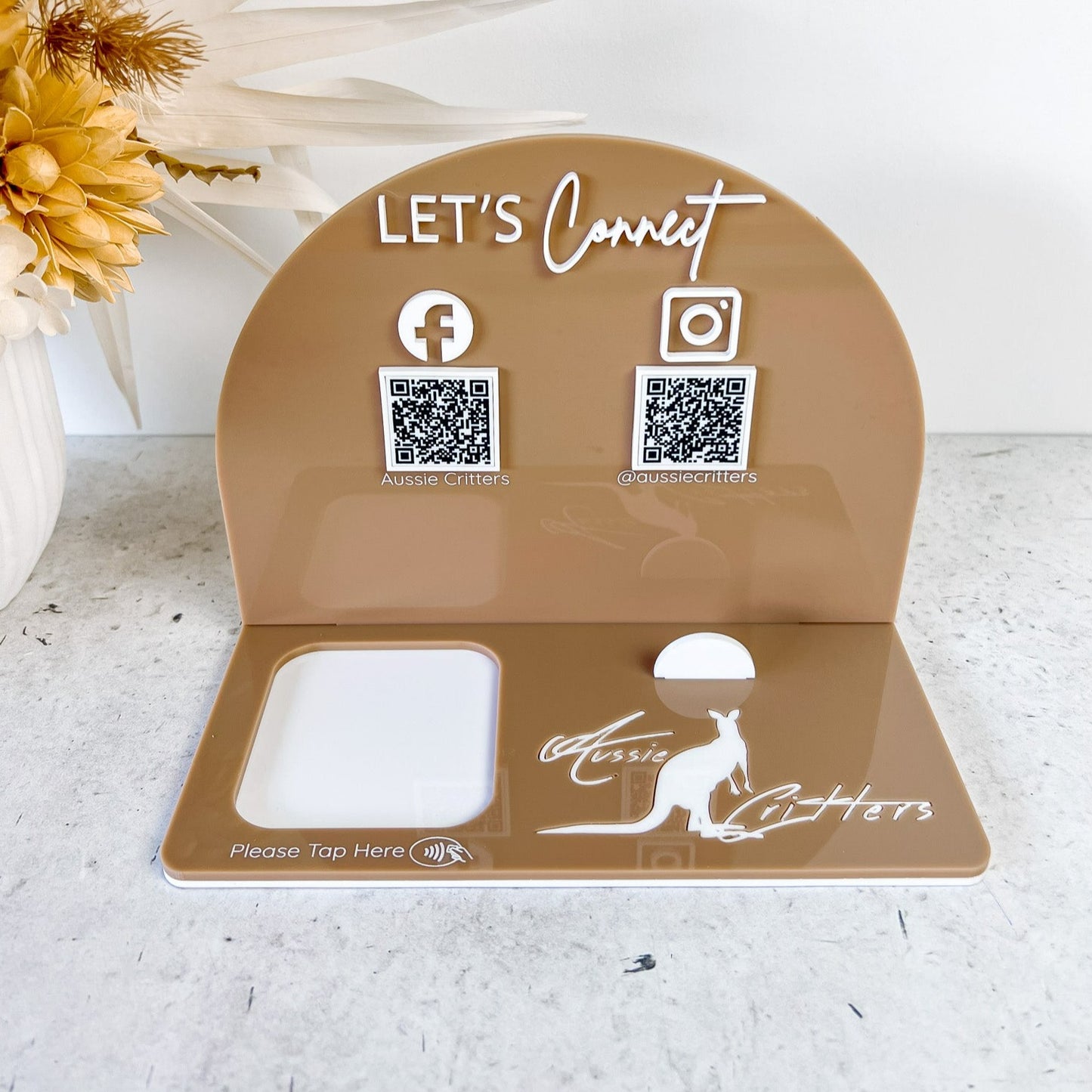 Arched Social Media Stand