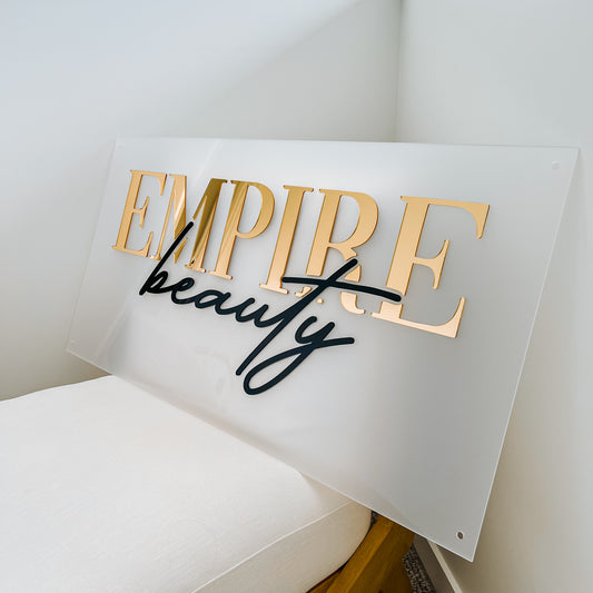 Rectangle Acrylic Sign