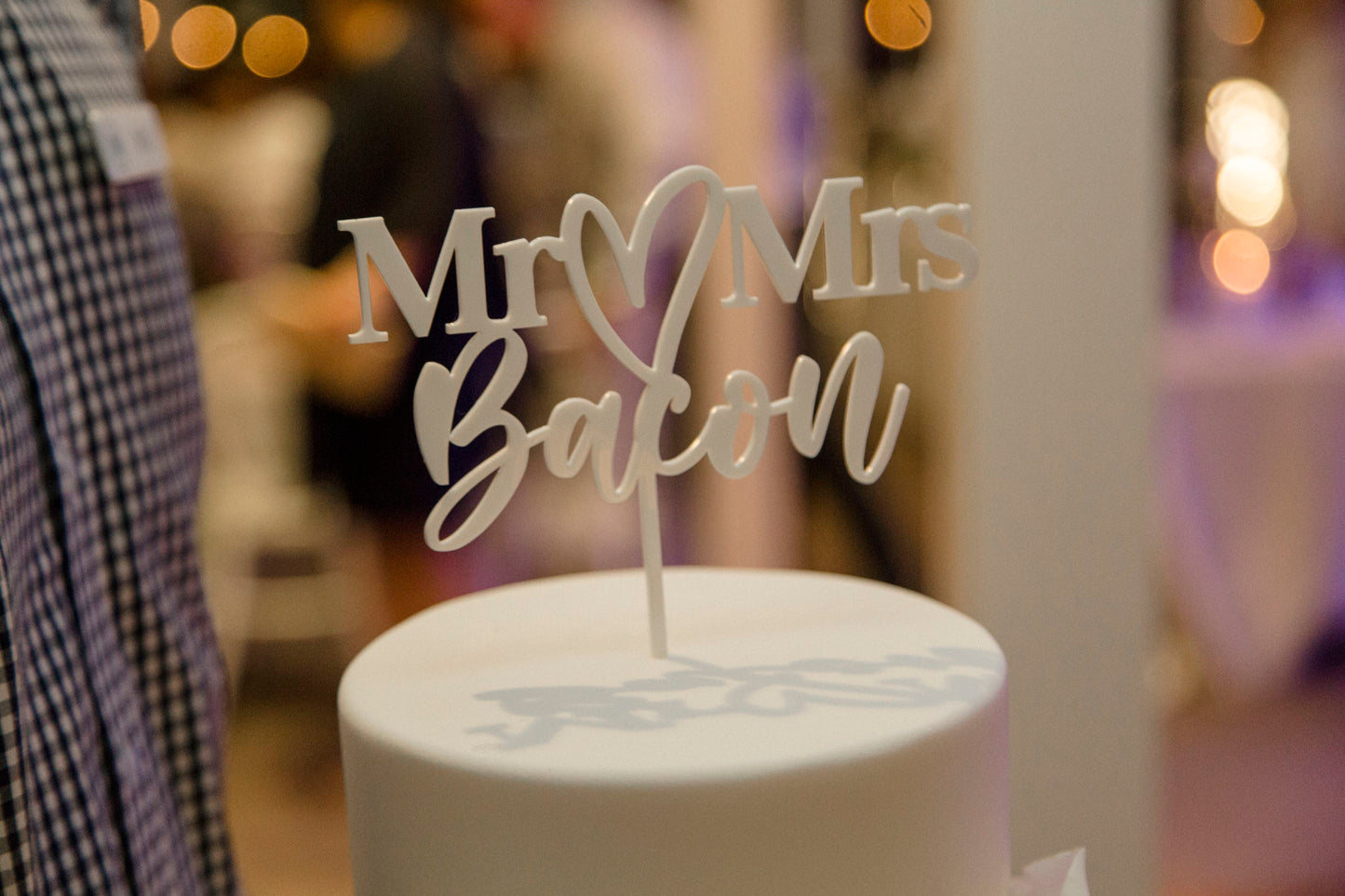 Mr & Mrs + Last Name Cake Topper