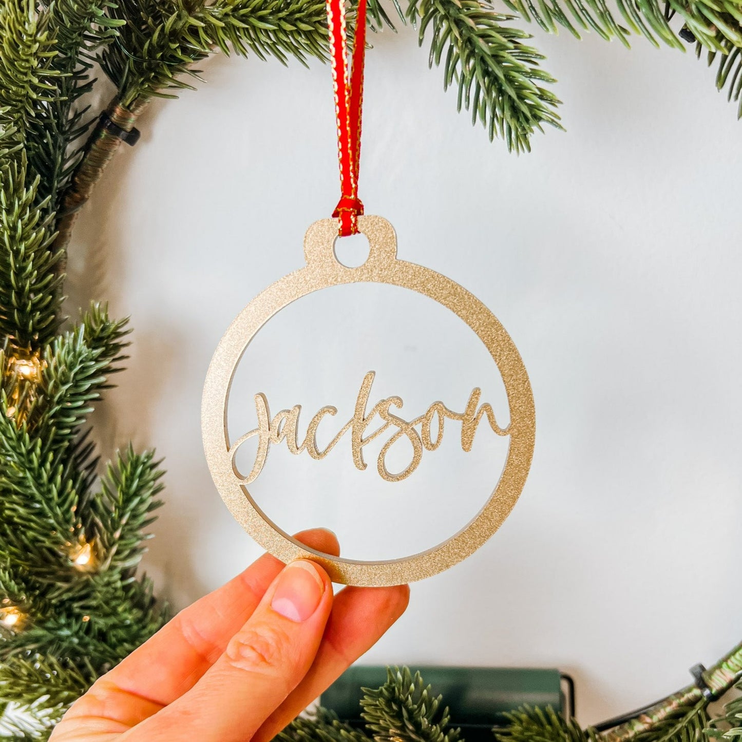 Christmas name ornament