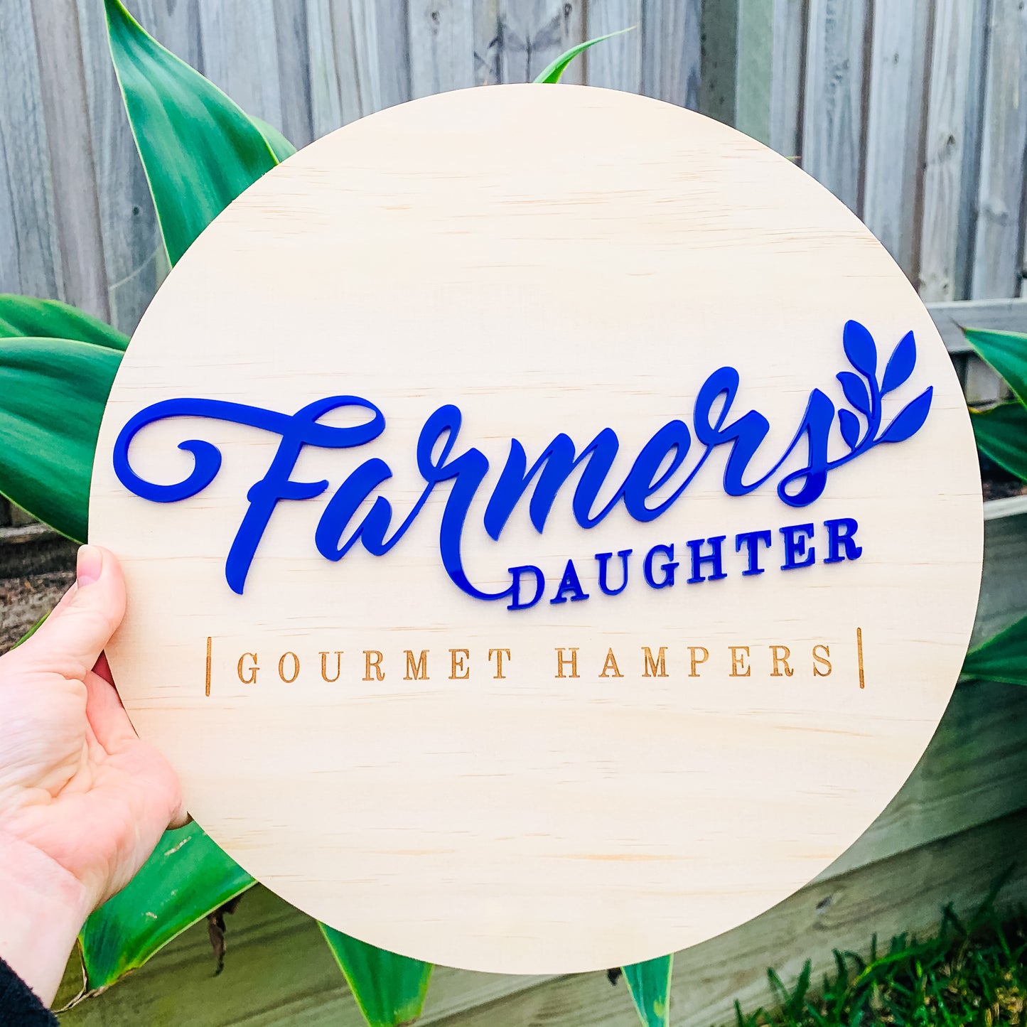 3D Timber and Acrylic Business Sign