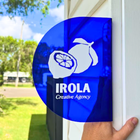 Acrylic Corner Sign