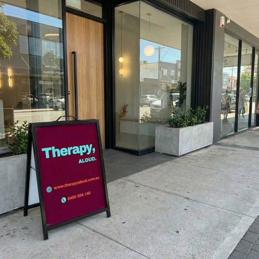 Acrylic A-Frame sign