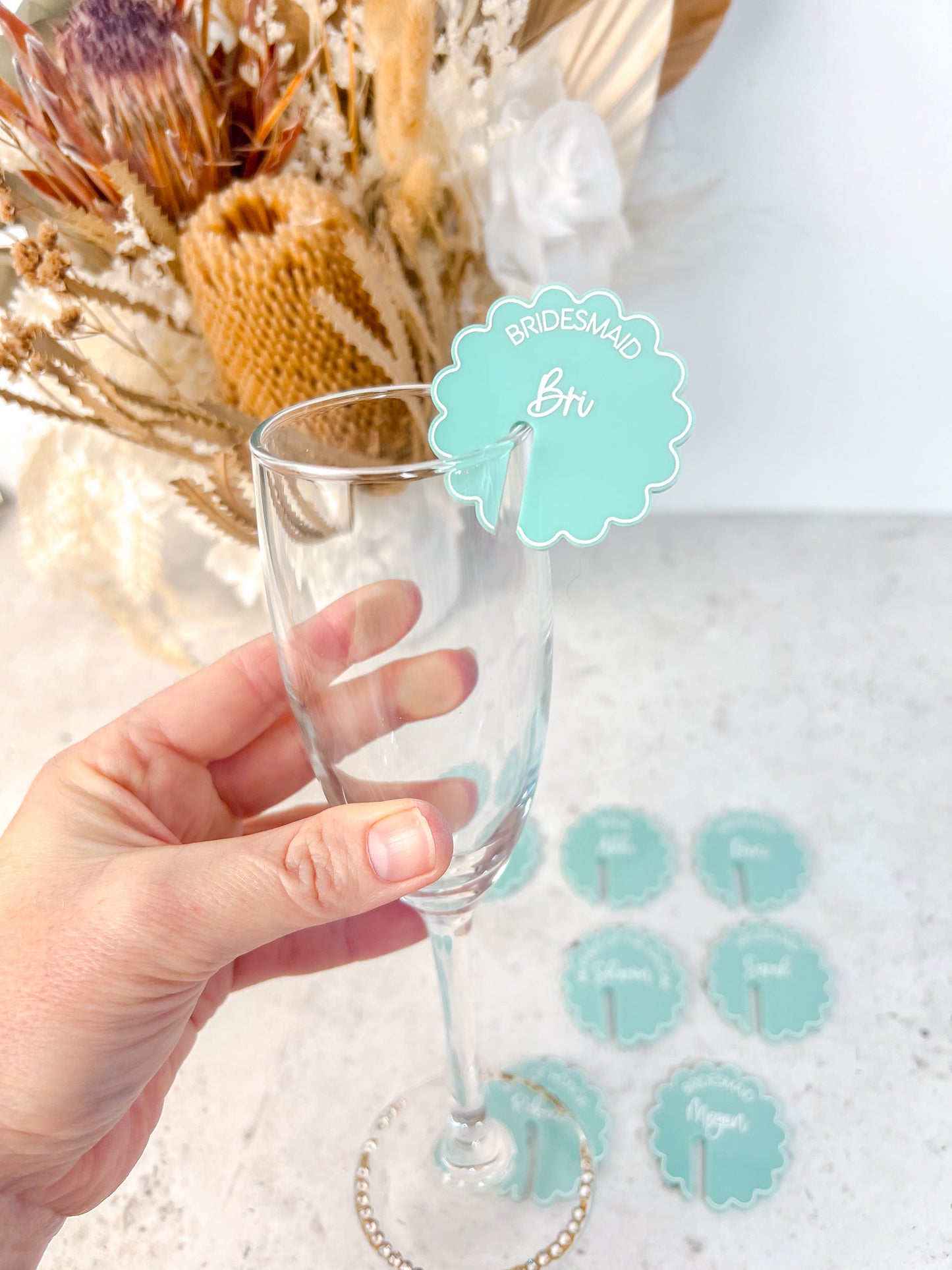 Stemless drink tags