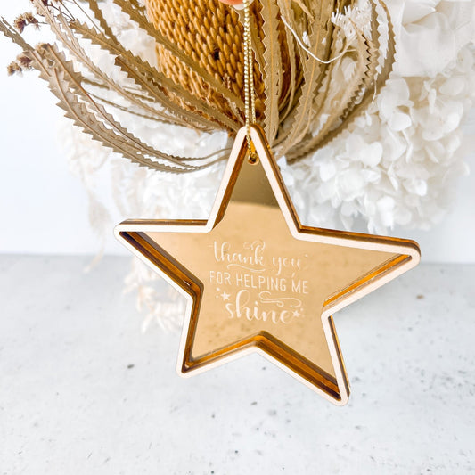 Teacher Star Ornament