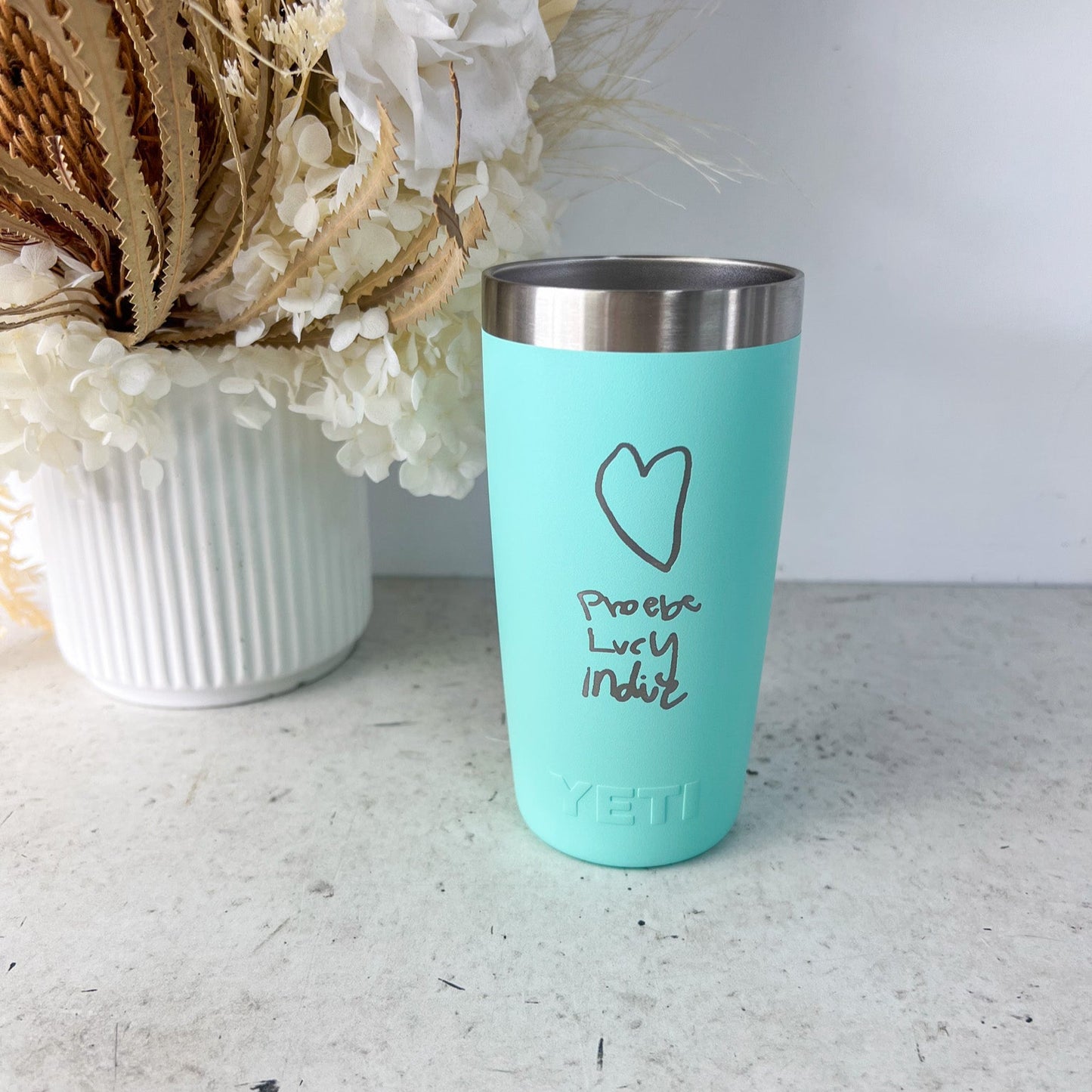 Handwritten/drawing Bottle/Mug Engraving (BYO bottle)