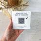Modern QR code/NFC Plaque