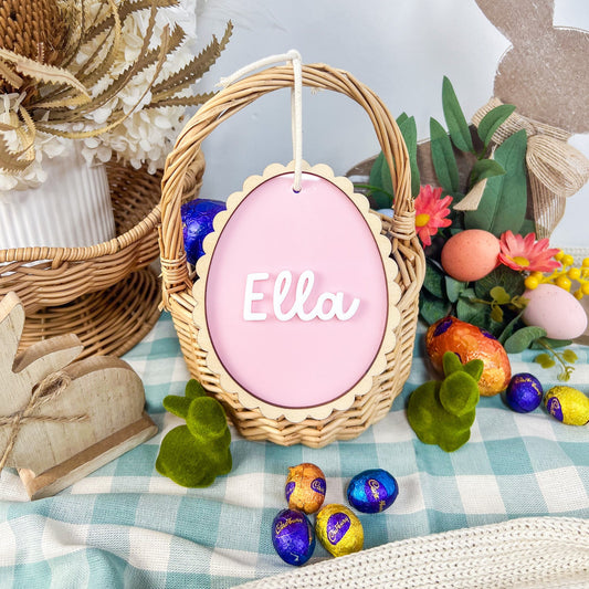 Scallop Easter Tag