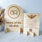 Rectangle wooden display sign
