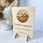 Rectangle wooden display sign