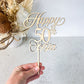Happy Birthday Age & Name Topper