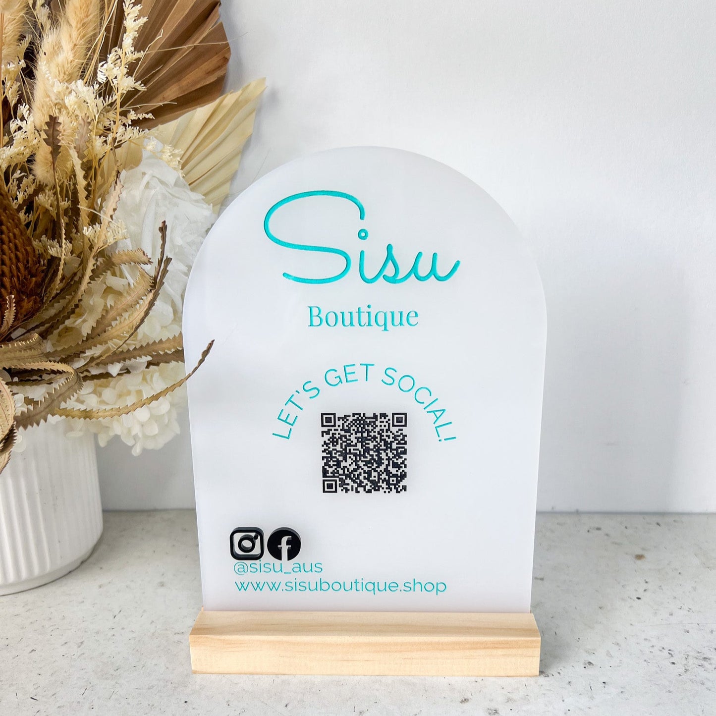 Social media/Event sign with logo