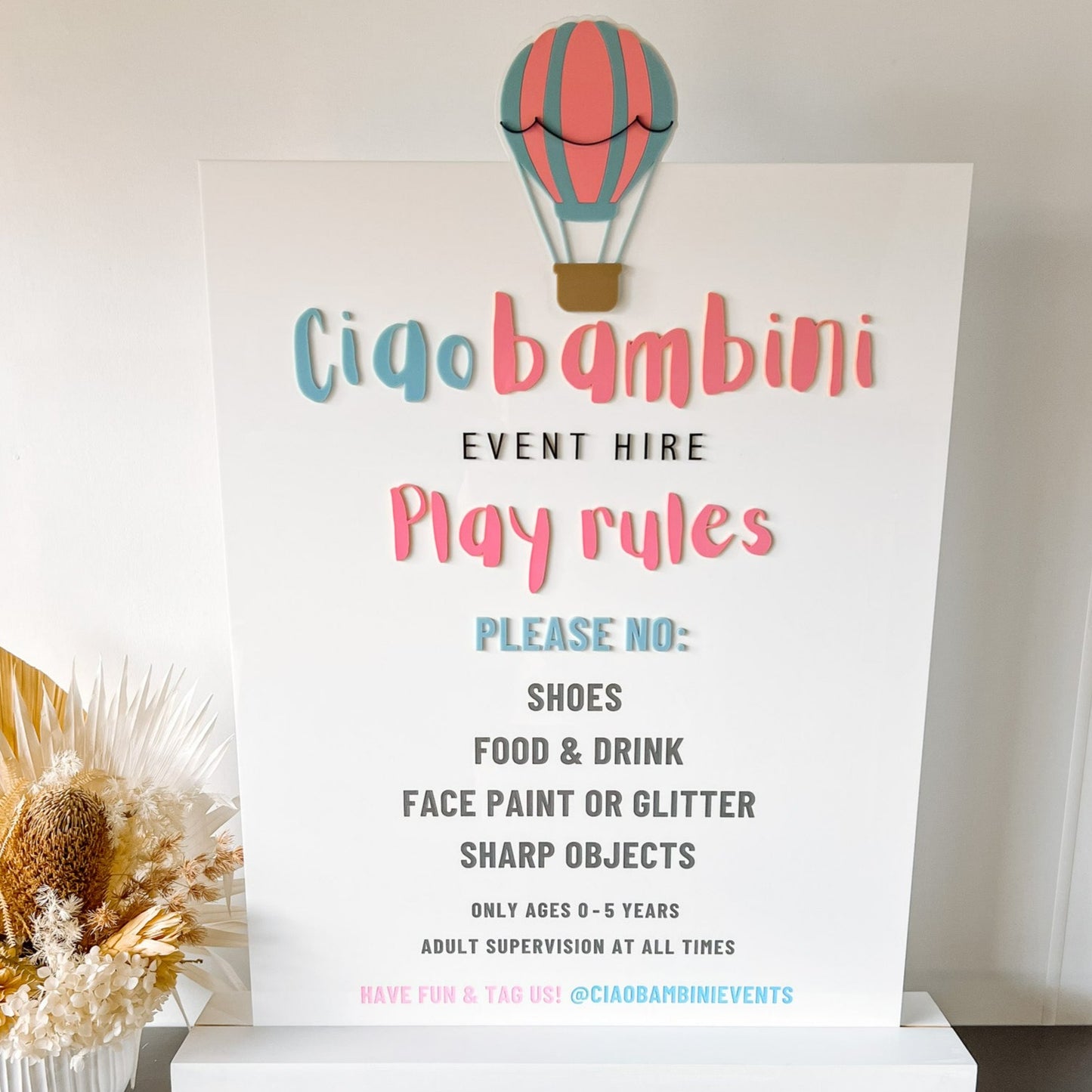 Play Rules Sign