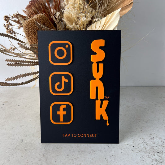 NFC Social Connect Plaque