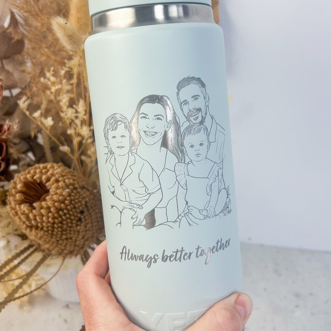 Handwritten/drawing Bottle/Mug Engraving (BYO bottle)