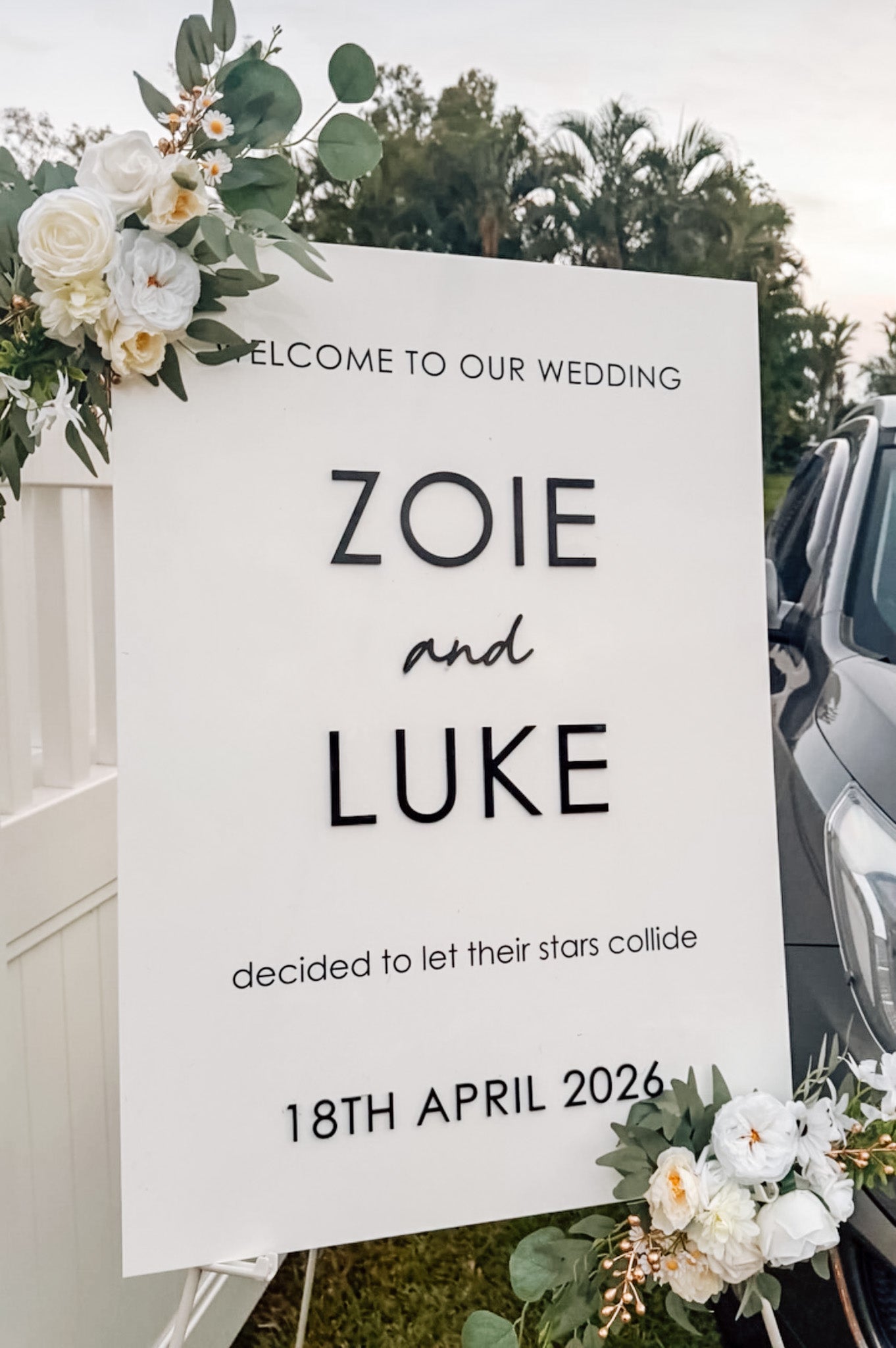 A1 Wedding/Event Sign