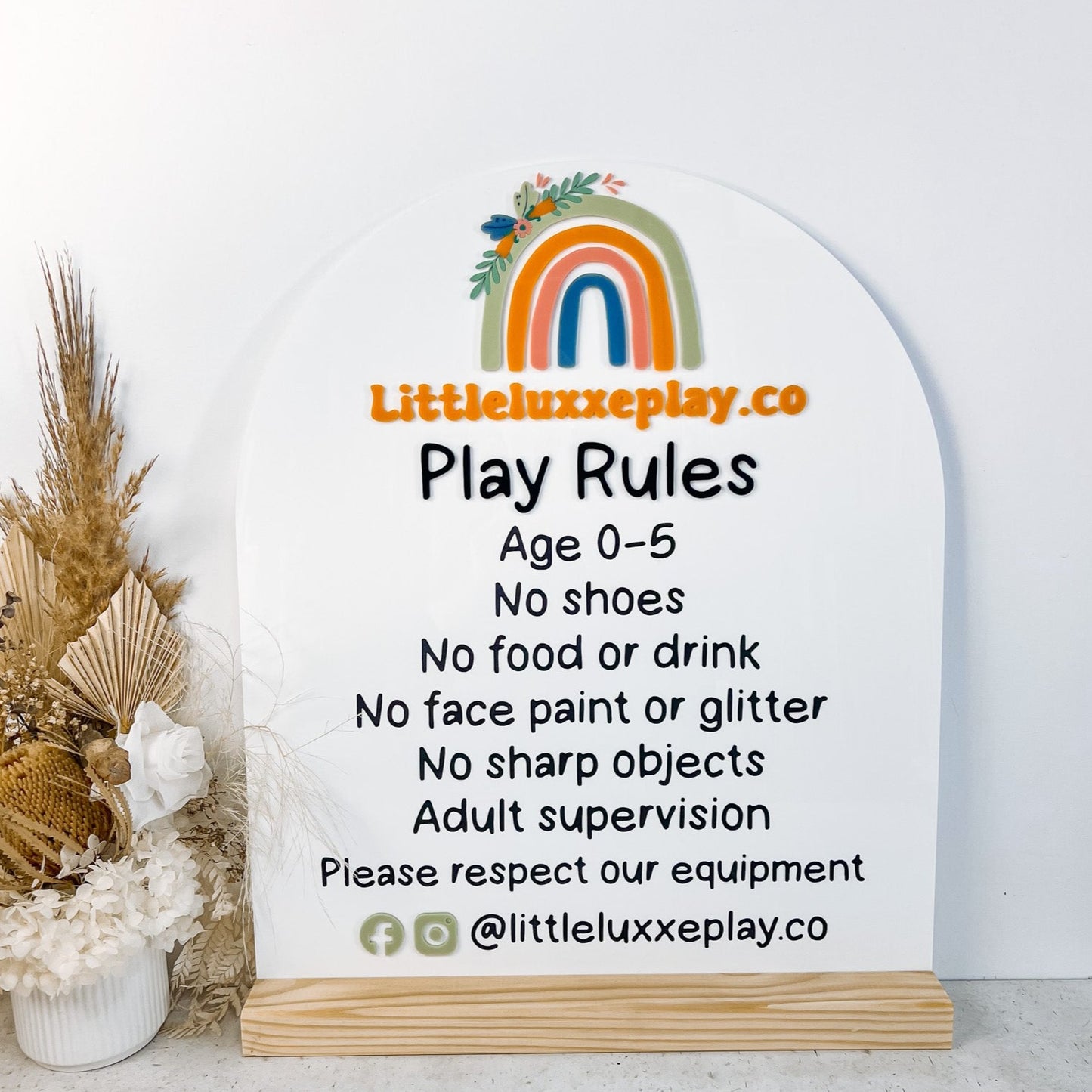 Play Rules Sign