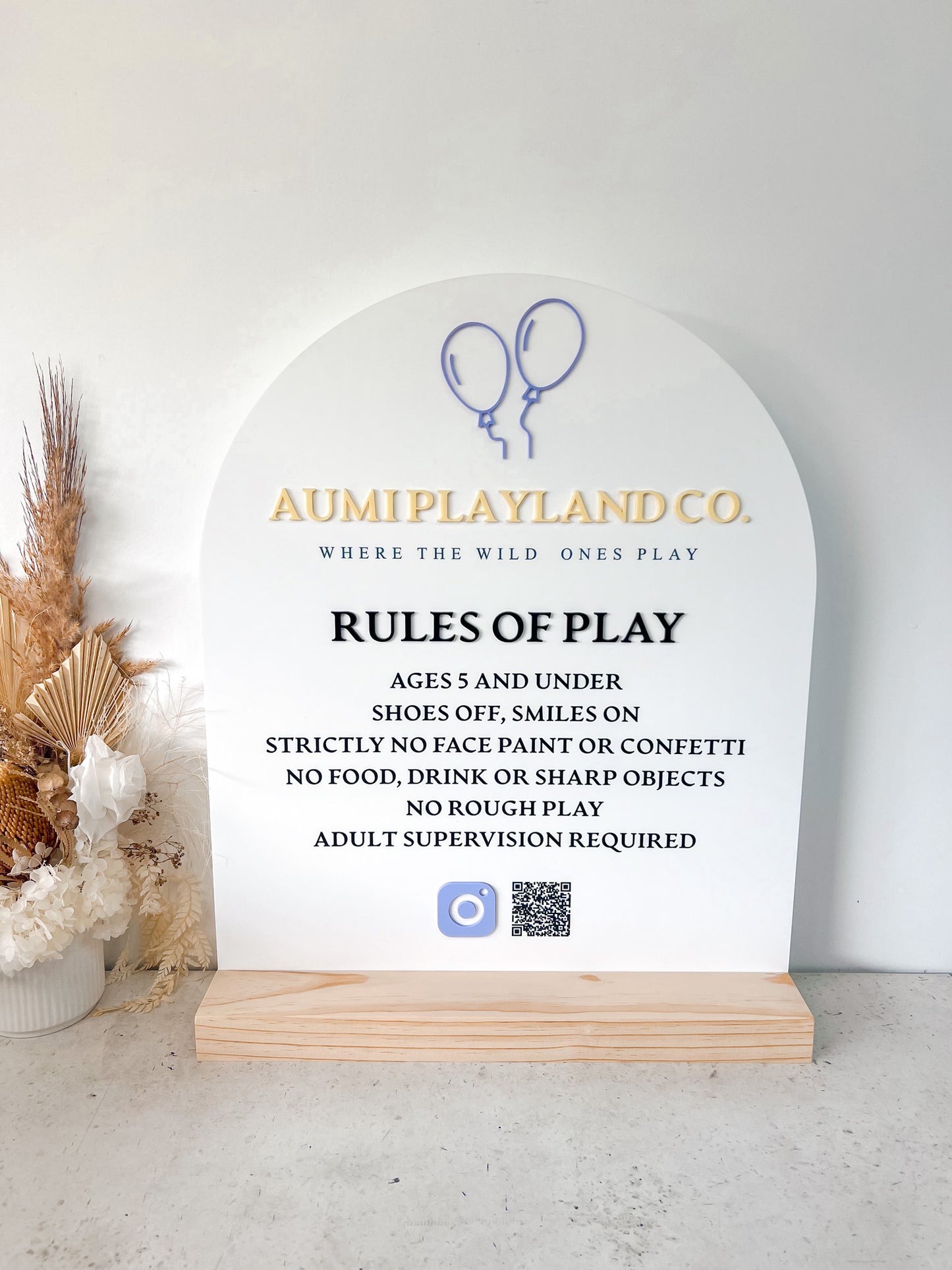 Play Rules Sign