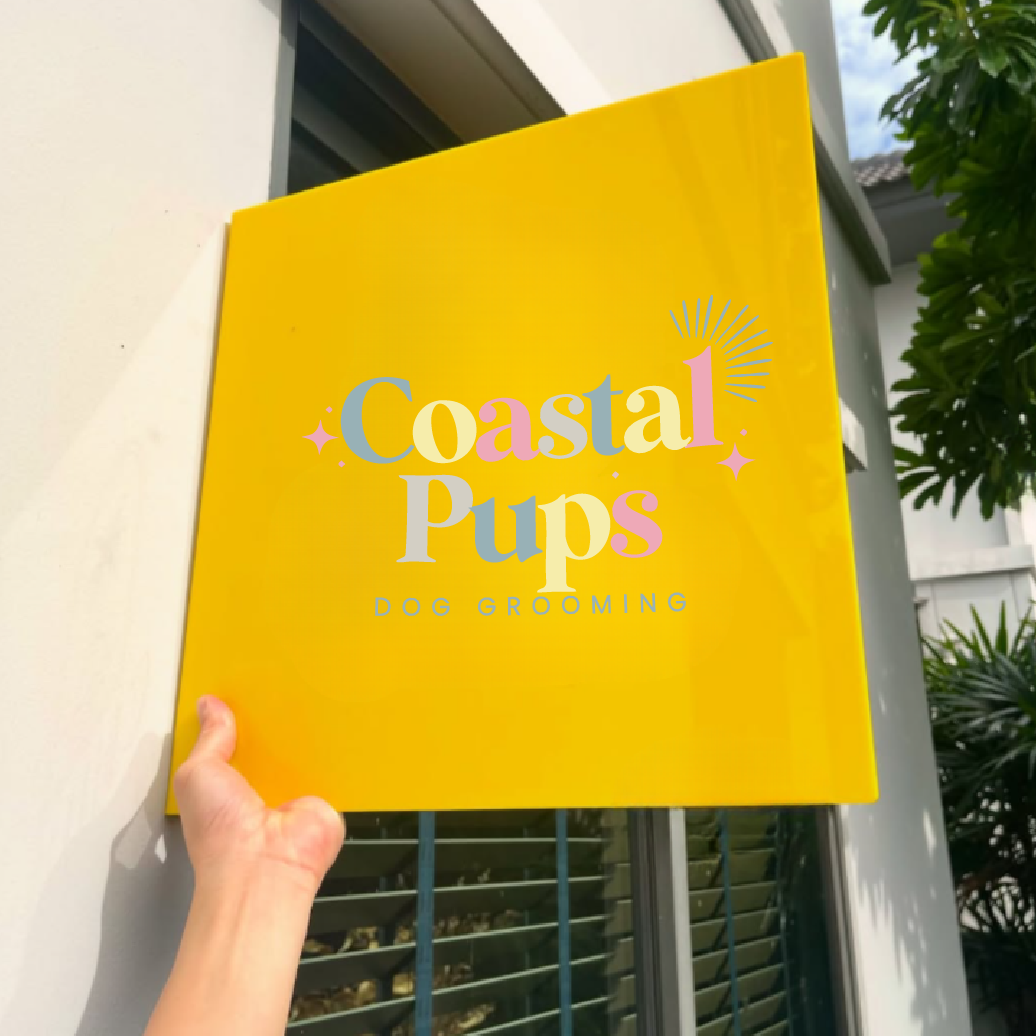 Acrylic Corner Sign