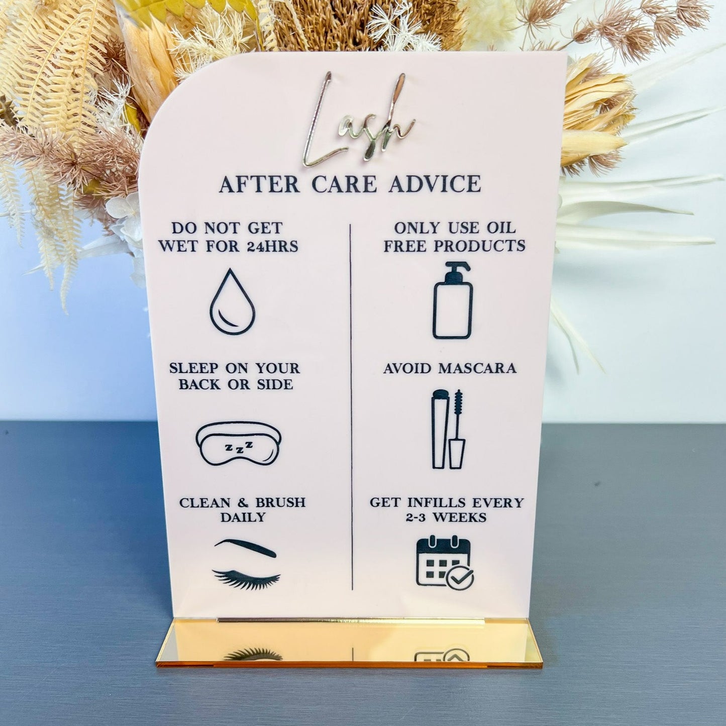 Aftercare sign
