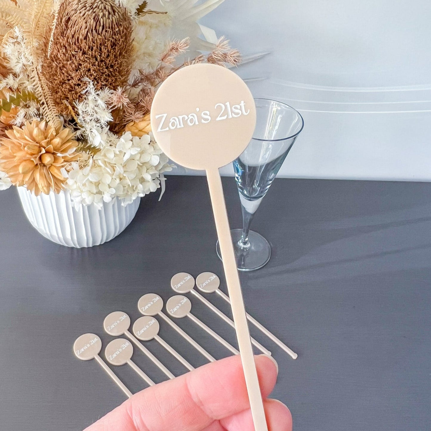 Personalised Drink Stirrers