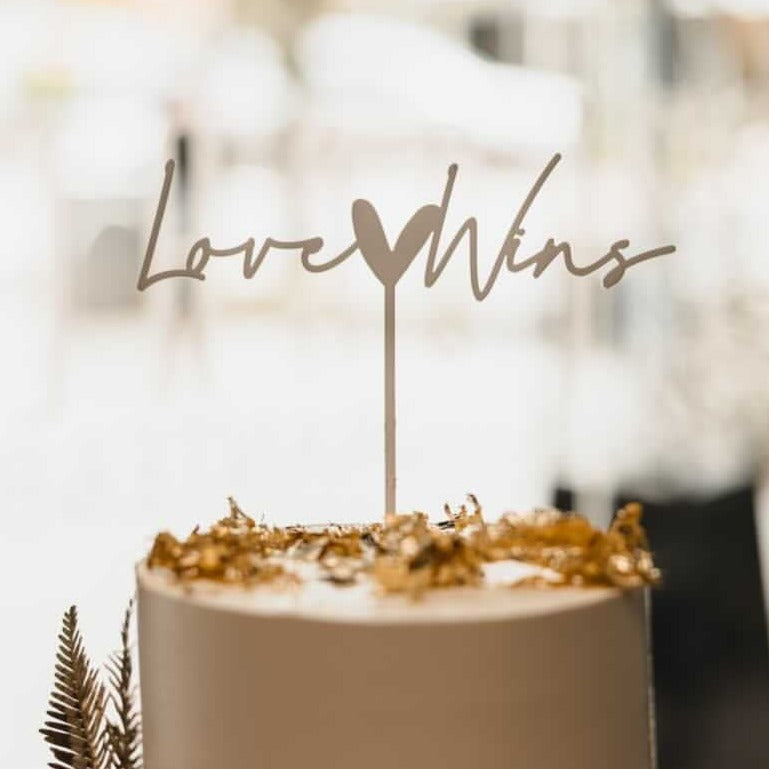 Love Wins Cake Topper