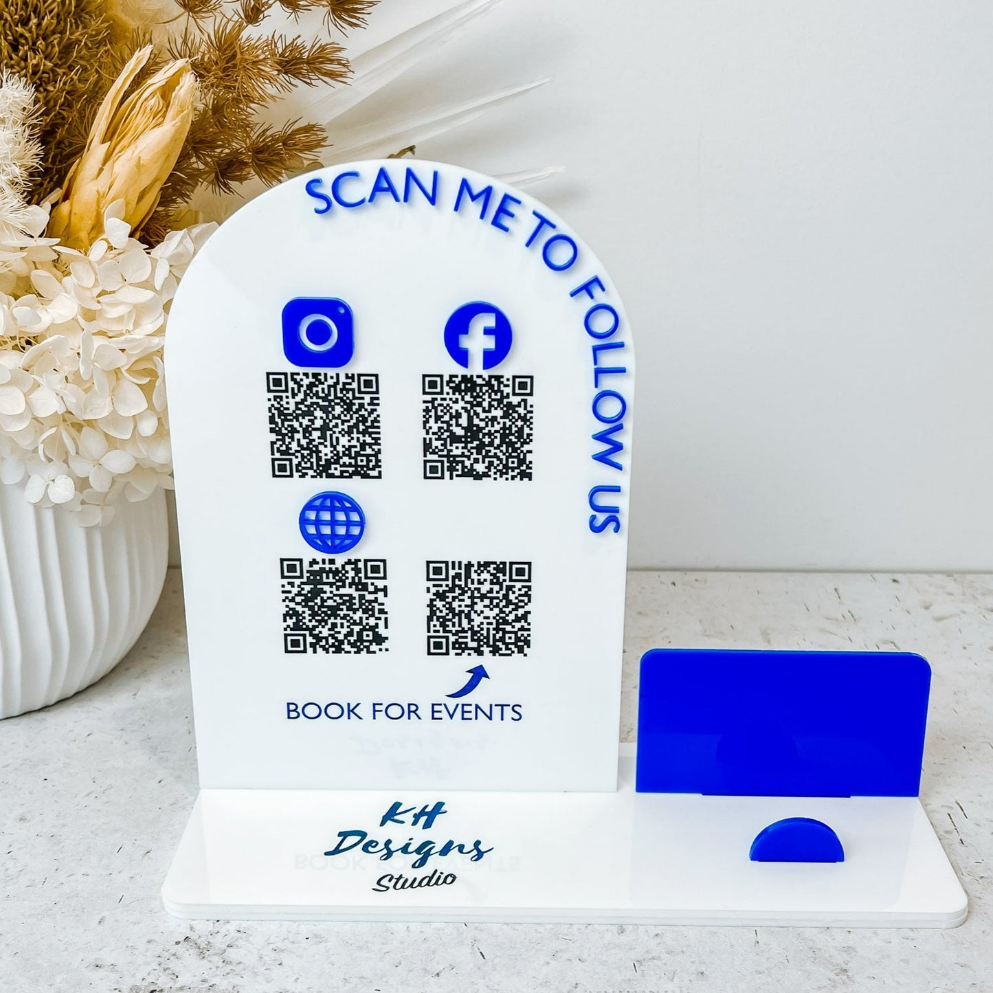 Multi QR Code Social Media Sign