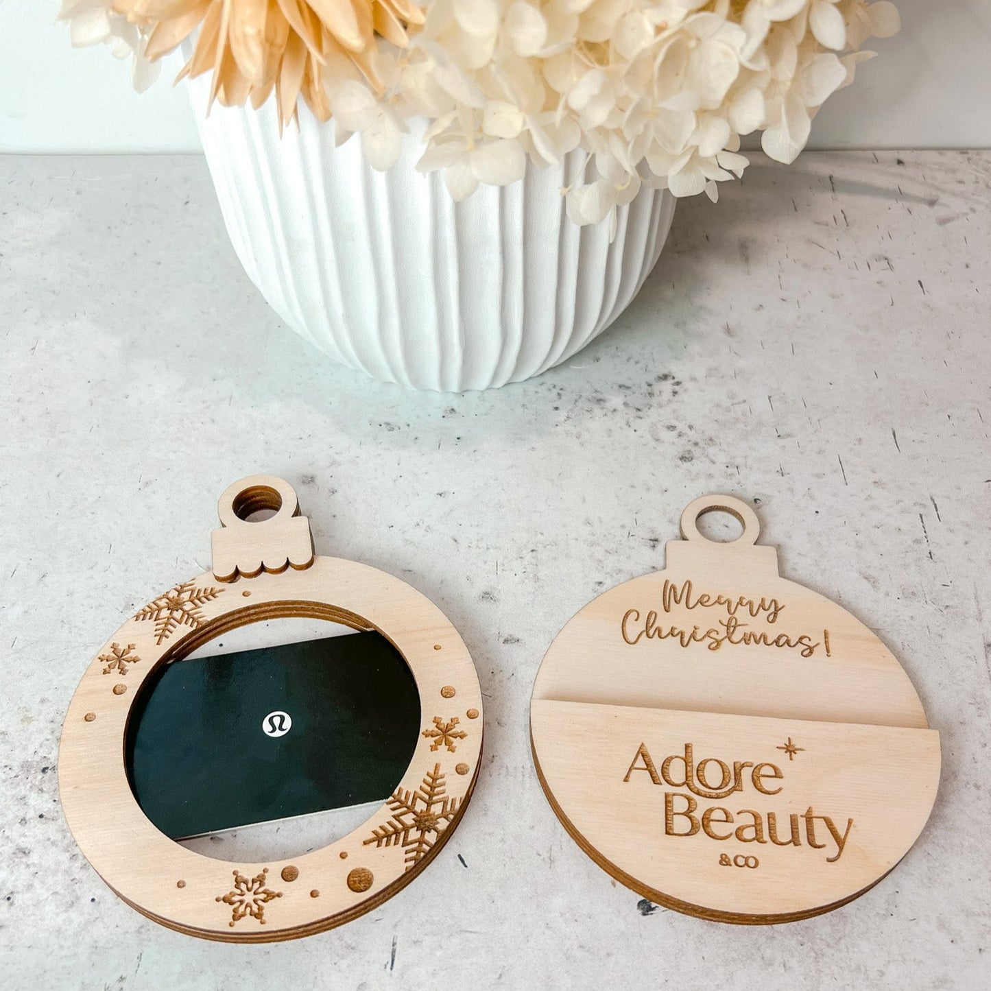 Personalised gift card holder