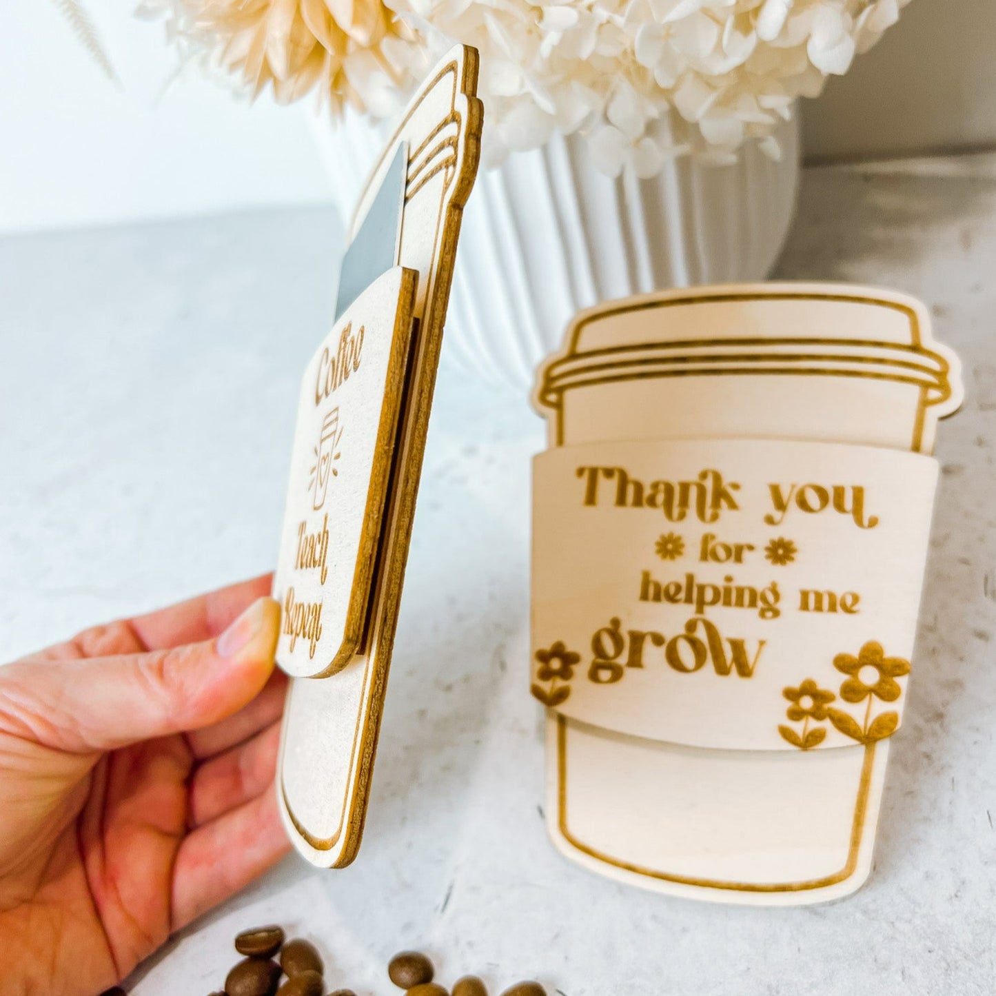 Coffee gift card holder
