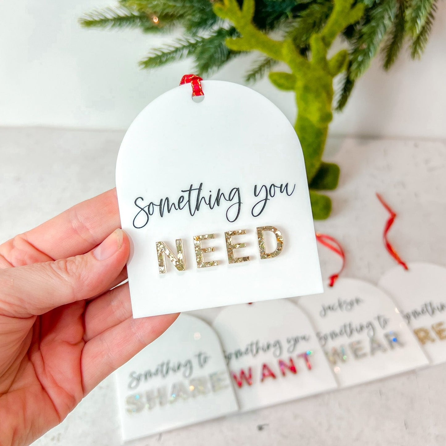 Modern mindful gifting tags