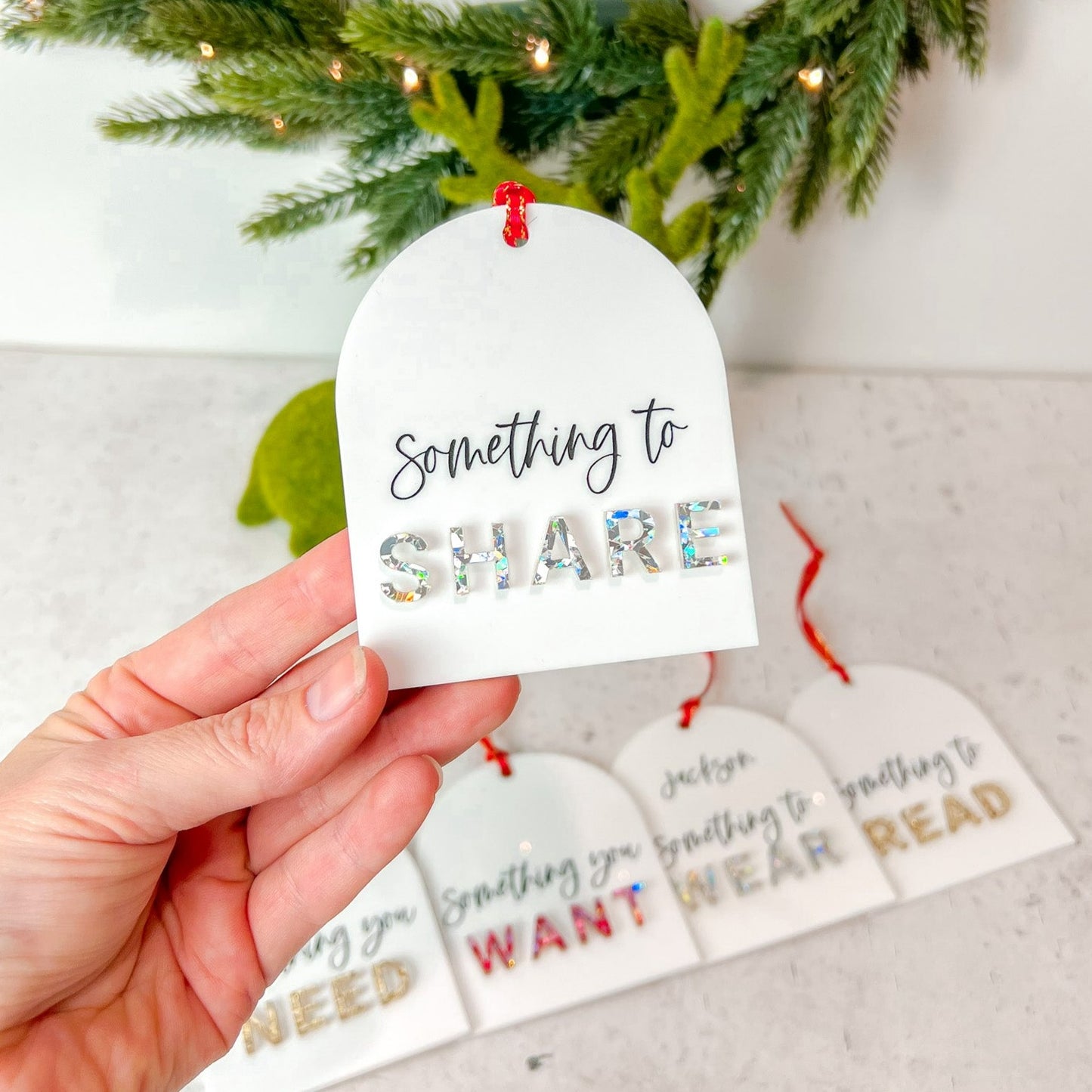 Modern mindful gifting tags