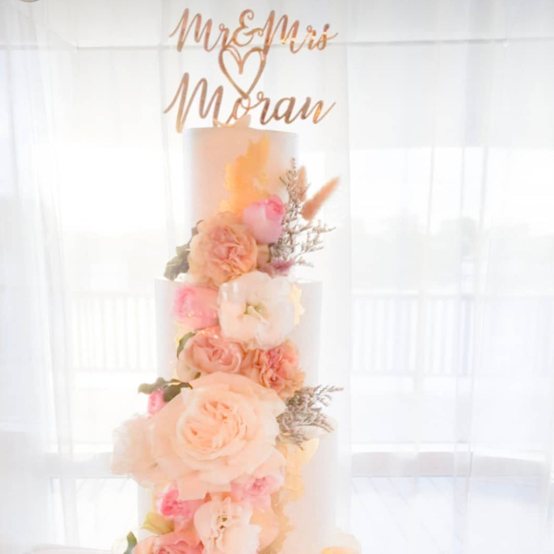 Mr & Mrs + Last Name Cake Topper